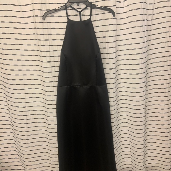 Hayley Paige size 14 altered to a 12 black formal - Picture 1 of 7